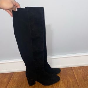 Black tall Stuart Weitzman stretch boots